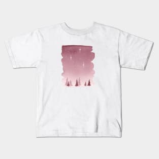 Watercolor nightsky Kids T-Shirt